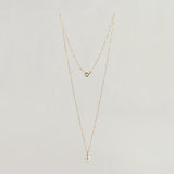 ドロップパール 14K ゴルドフィルネックレス / DROP PEARL 14K GOLDFILLED NECKLACE (S size / M size)