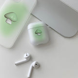 グリーン - カラー マッシュルーム AirPods ケース_マット