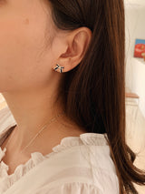 [925silver] アンドリボンピアス / [925silver] And ribbon earrings