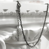 オリジナル チェーンネックレス / [BLESSEDBULLET]original chain necklace_dark silver/silver/gold/black