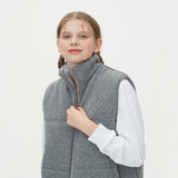 WARM PUFFER KNIT PADDING VEST_GRAY (6612844478582)
