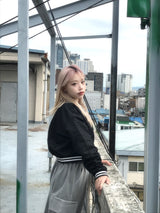 Daily Hip Crop Varsity Jacket