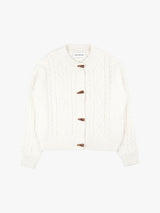 CABLE WOOL CARDIGAN