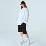 セミバギーフィットハーフパンツ/SEMI-BAGGYFIT HALF PANTS-BLACK