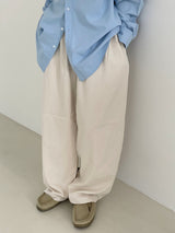 Standard banding two tuck pants