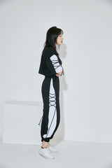 ストリングショートスリーブクロップTシャツ / (9068) XX String Short Sleeve Crop Tee