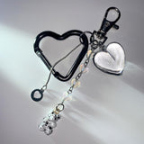 Ink marble bear keychain (2color) (6685432578166)