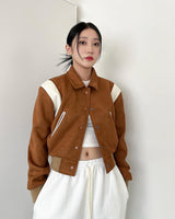STACK LOGO VARSITY JACKET