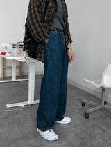 De Lap Signature One Tuck Wide Denim Pants (037)
