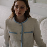 Coloration Tweed Jacket - Ivory