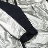 ウィンドブレーカーフーデッドステッチジャケット/BSR2223FWJK034 MMM WINDBREAKER HOODED STRETCH JACKET SILVER/NAVY