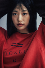 ブラックリストレタリングレイヤードTシャツ