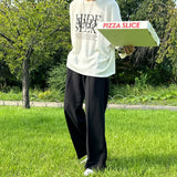 ハイドオーバーサイズフィットニットロングスリーブTシャツ