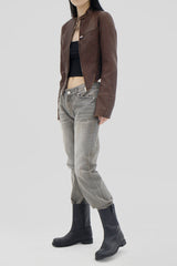 ダストブーツカットデニムパンツ / Dust Bootcut Denim Pants (2color)