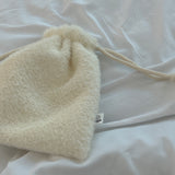 FLUFFY STRING POUCH (2 color)