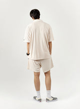 TERRY EASY SHORTS cream (6581471215734)