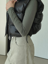 クロップパディドベスト/Crop Padded Best (4color)
