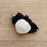 Classic Monotone Rose Hair Scrunchie　シュシュ