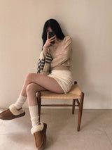 [BELLIDE MADE] ソフトボタンロングスリーブニットウェア