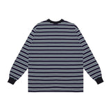 VZロゴビックオバーフィットボーダースリーブネイビー/VZ Logo Big Over Fit Boarder Long Sleeve Navy (6683344535670)