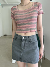 ローライズスカート / no.946 low-rise gray skirt