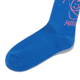 ドゥードゥルチェリープラネットグラフィックソックス／DOODLE CHERRY PLANET GRAPHIC SOCKS [BLUE]