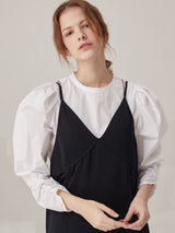 2 way volume blouse - White (6671608381558)