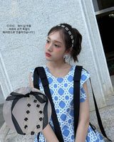 ミックスパールリボンタイチョーカー / mix pearl ribbon tie choker