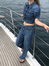 Horizon denim set up pants