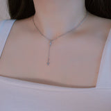 y shape necklace