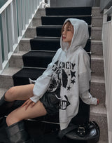 (UNISEX)パンクオーバーフィットフード