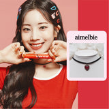 Burgundy Heart Earring and Choker Set