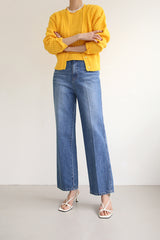 ストレートワイドデニムパンツ / TRENDY JEANS / STRAIGHT WIDE DENIM PANTS