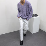 ツイストダメージニット/SK Twisted DAMAGE Knitwear (4 colors)