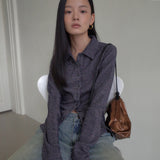 GLITTER SHIRT_DEEP NAVY
