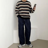 カラフルストライプニットウェア/OWN Colorful Striped Knitwear (2 colors)