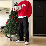 LMN Winter Spandex Napping Banded Cargo Wide Pants (4 colors)