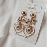 ビンテージローズガーデンイヤリング / Vintage Rose Garden Earring - Heart Version