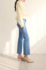 セミブーツカットデニムパンツ/FF-36 / SEMI BOOTSCUT DENIM PANTS