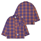 CHECK PAJAMA OVERSIZED SHIRTS YELLOW / RED / PURPLE / GREEN / GRAY (6554406355062)