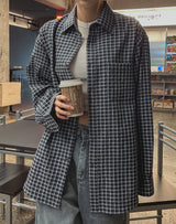 インダスオーバーチェックシャツ