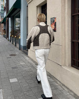 ニーディスミスホワイトデニムパンツ / MZ234 Knee Dismiss White Denim Pants