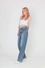 [Sserpe x Dilettantisme] Mid Washing Semi Baggy Denim Pants (6695941406838)