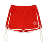 ドゥードゥルチェリードルフィンパンツ / DOODLE CHERRY DOLPHIN PANTS [RED]