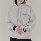 モノクロームパーカー / MONOCHROME HOODIE_LIGHT GREY