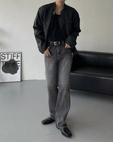 OA　パッド入りマット加工レザージャケット(2 colors)