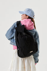 X POCKET STRING NYLON SLINGBAG [BLACK]