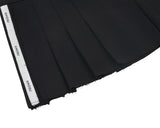 Pleated Logo-Tape Mini Skirt _ Black
