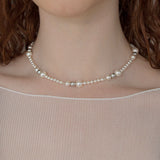 スプリングワルツパールサージカルネックレス/Spring waltz pearl surgical necklace