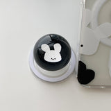 [Bead]ブラックビッグモチラビットMagsafeフォーンケース スマホグリップセット